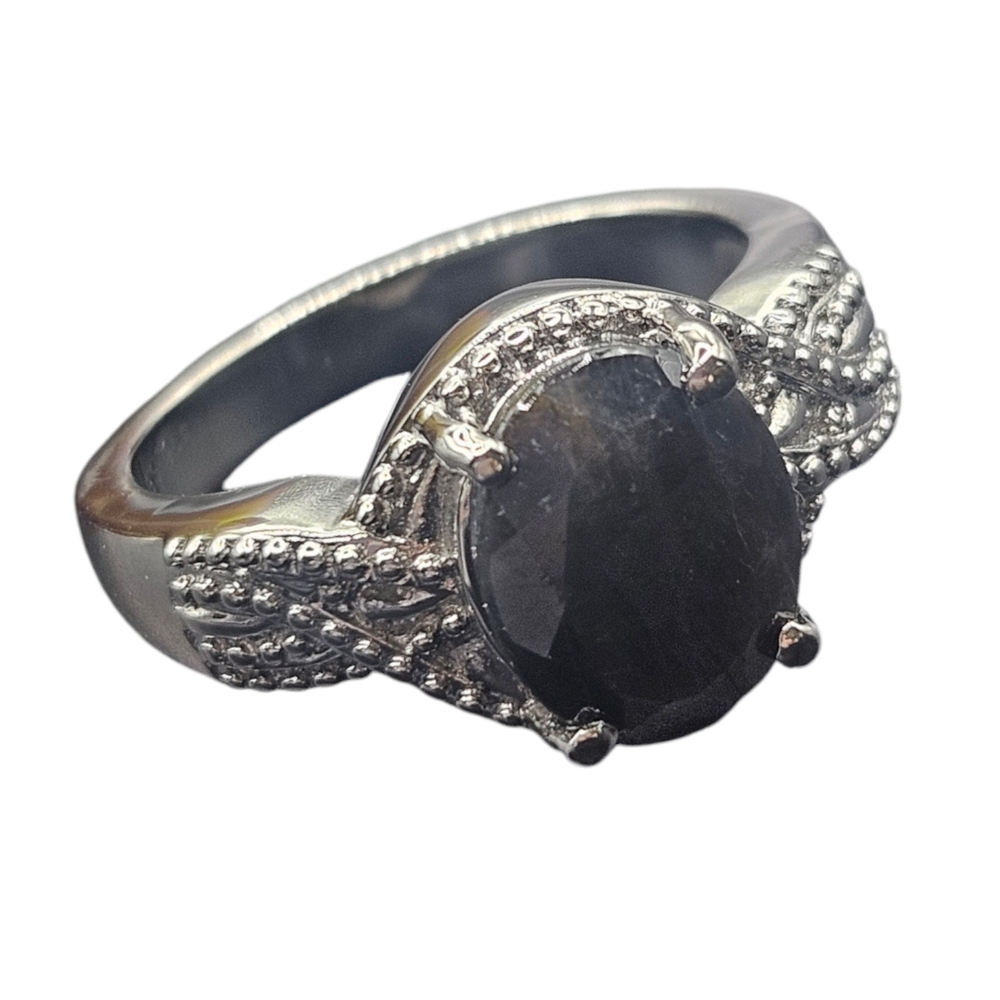Silver Sapphire Ring